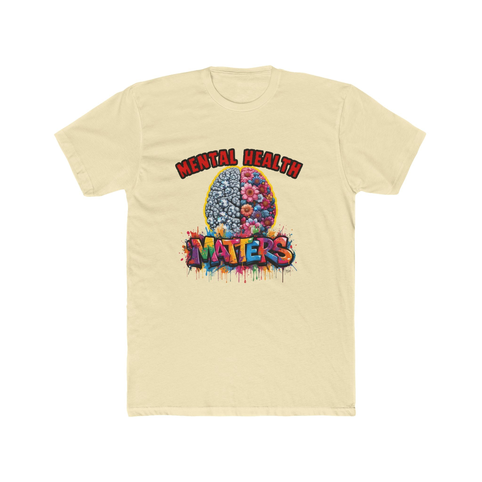 Mental Health Matters T-Shirt — Colorful Brain Awareness Tee
