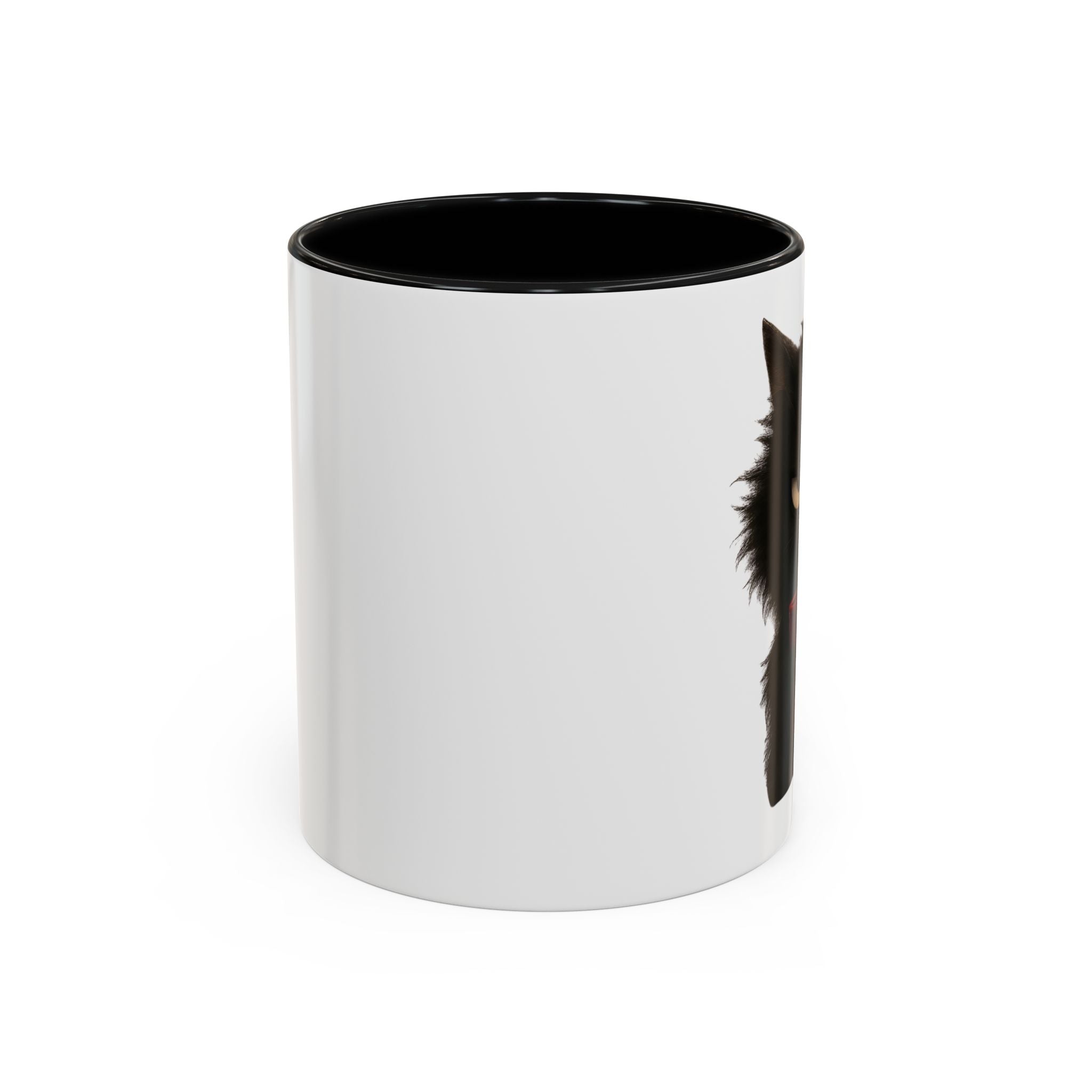 Black Cat Coffee Mug — Cute Kitty Accent Mug (11/15 oz)
