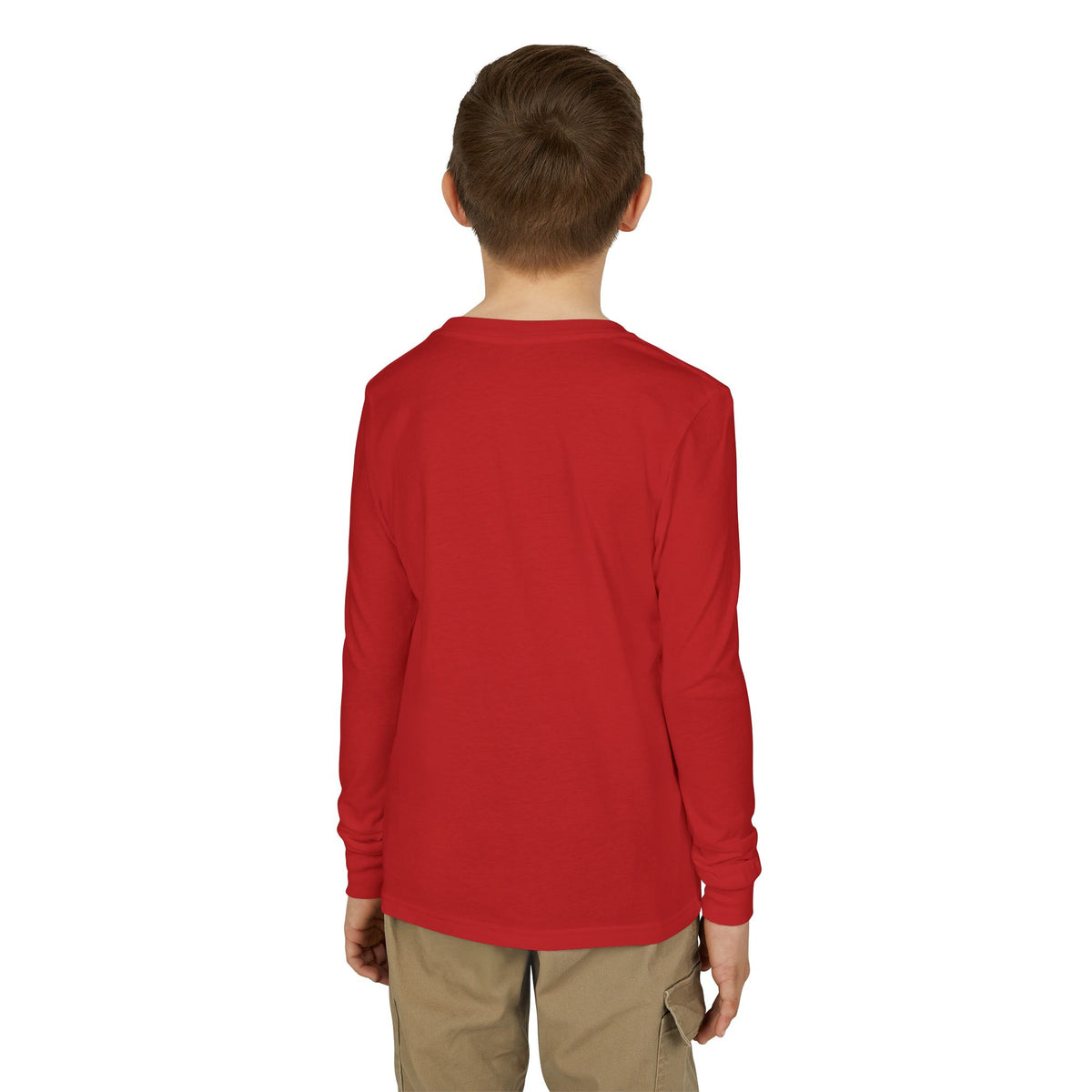 Youth Long Sleeve Tee — "Spooky & Fabulous" Halloween Cat Pumpkin Design