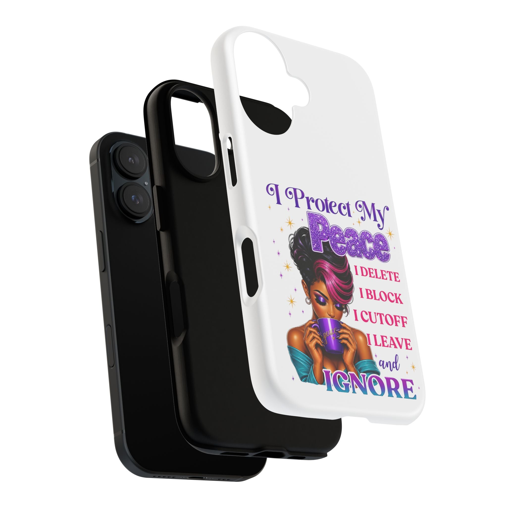 Phone Case — "I Protect My Peace" Bold Protective Phone Cover