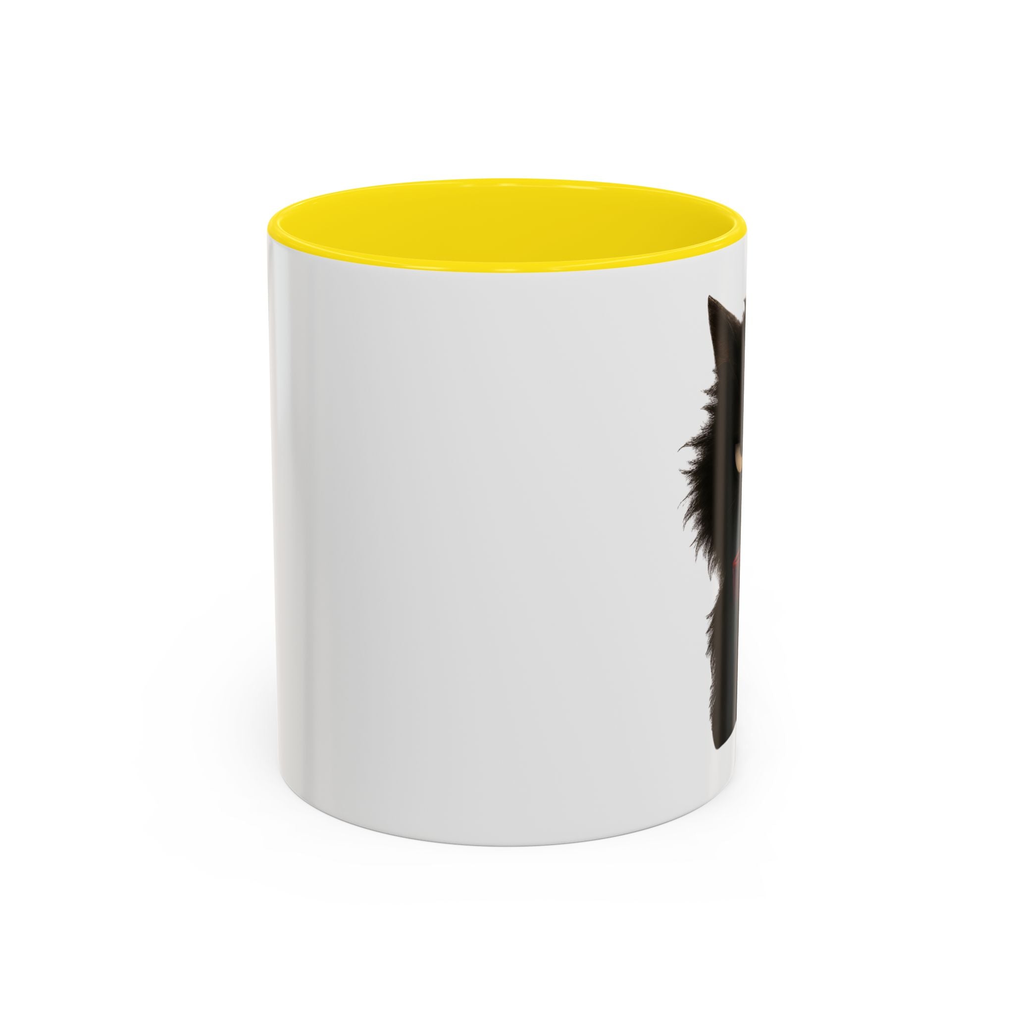 Black Cat Coffee Mug — Cute Kitty Accent Mug (11/15 oz)