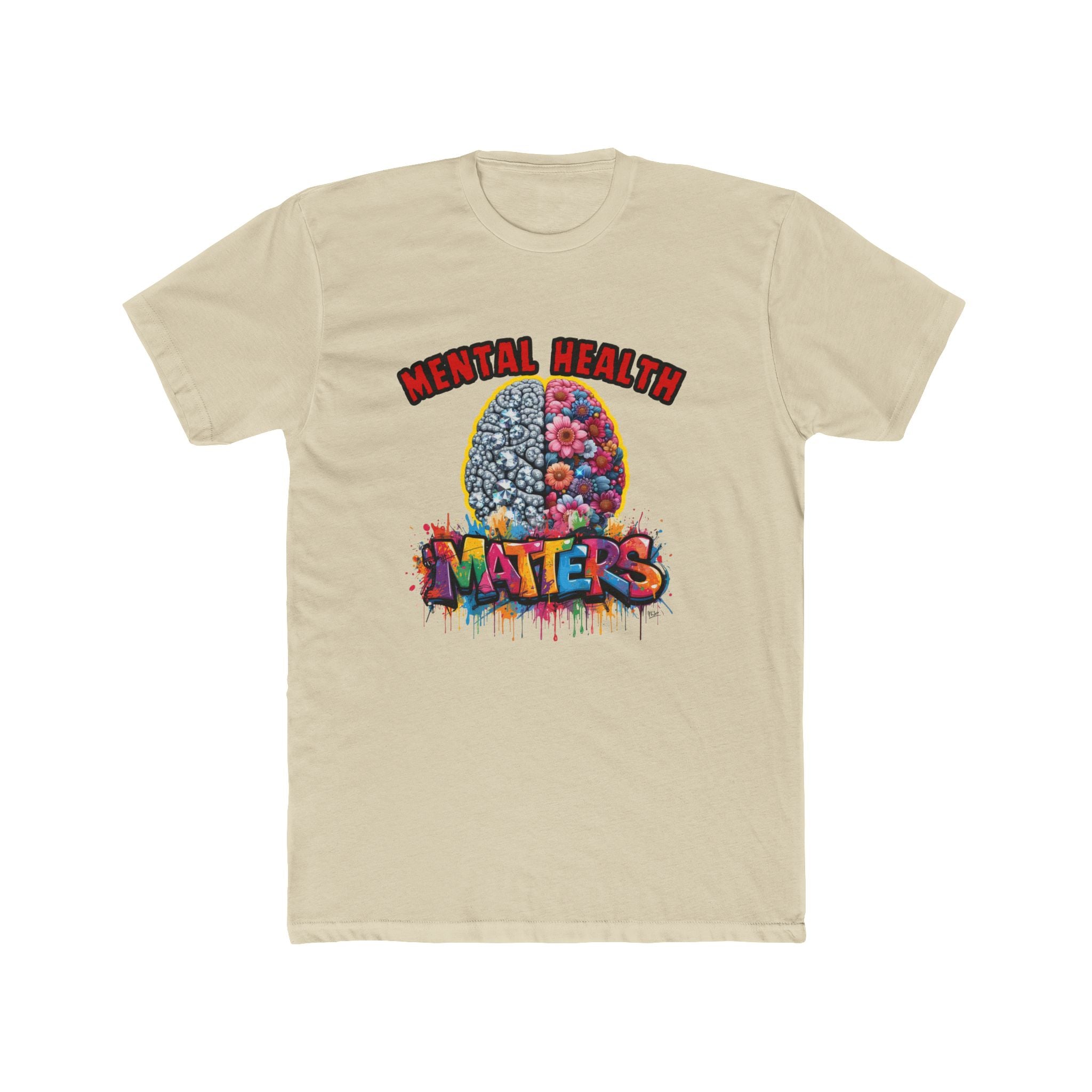 Mental Health Matters T-Shirt — Colorful Brain Awareness Tee