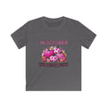 Kids Tee — "In October We Wear Pink" Breast Cancer Awareness Pumpkin Design