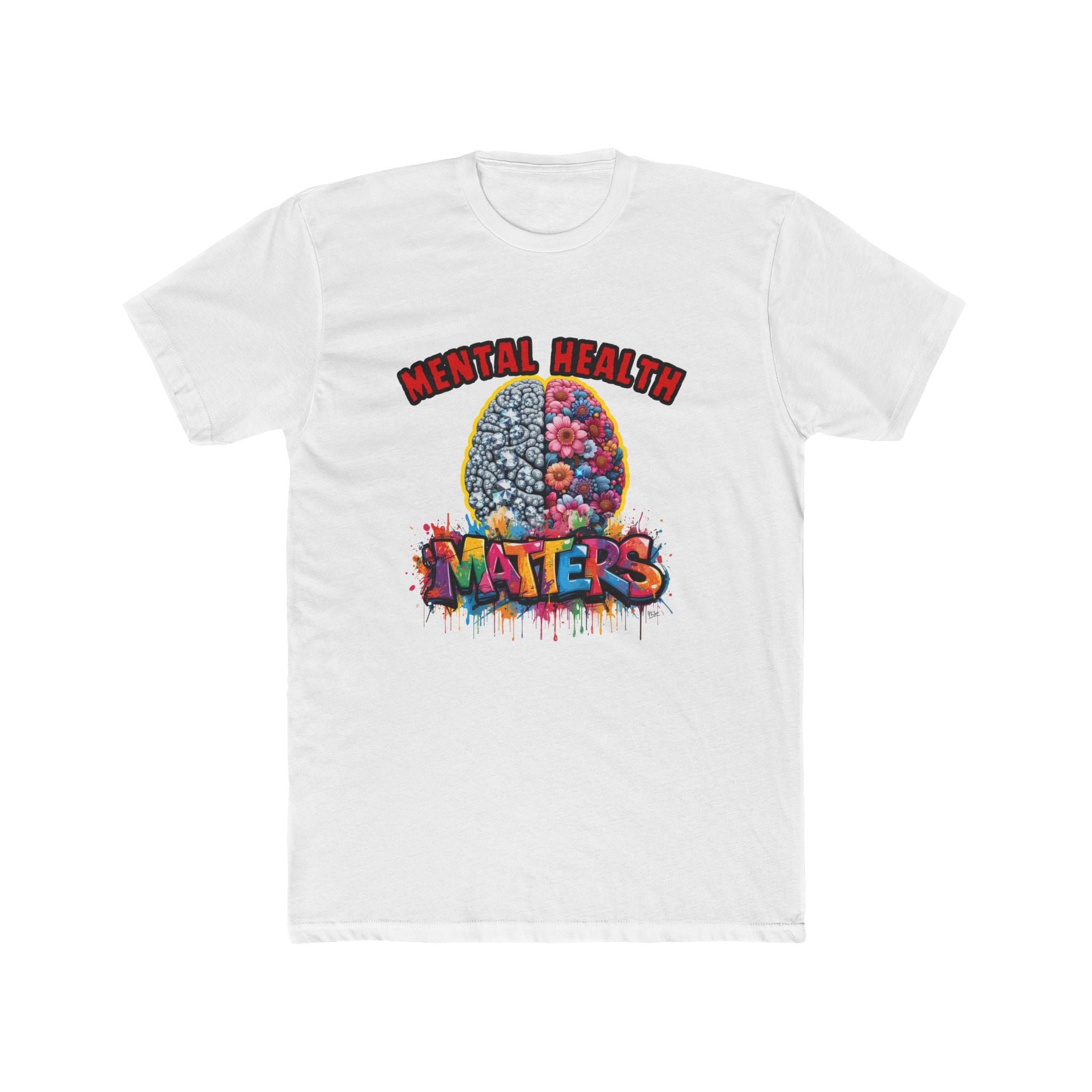 Mental Health Matters T-Shirt — Colorful Brain Awareness Tee
