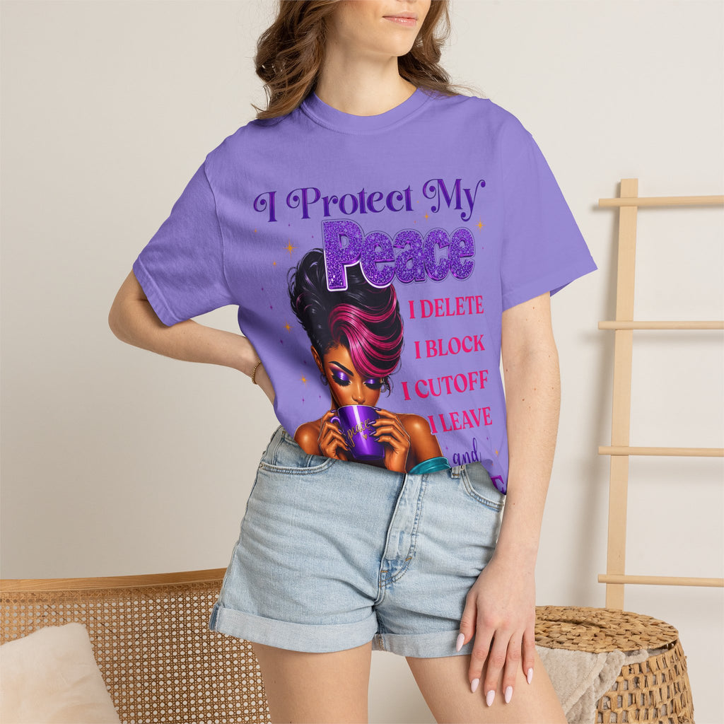 I Protect My Peace T-Shirt — Bold Self-Care Graphic Tee