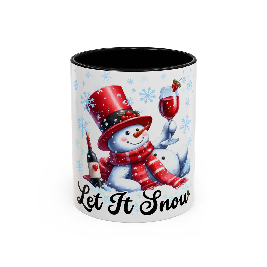Let It Snow Snowman Holiday Coffee Mug — Festive 11/15oz Accent Mug