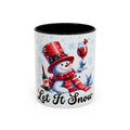Let It Snow Snowman Holiday Coffee Mug — Festive 11/15oz Accent Mug