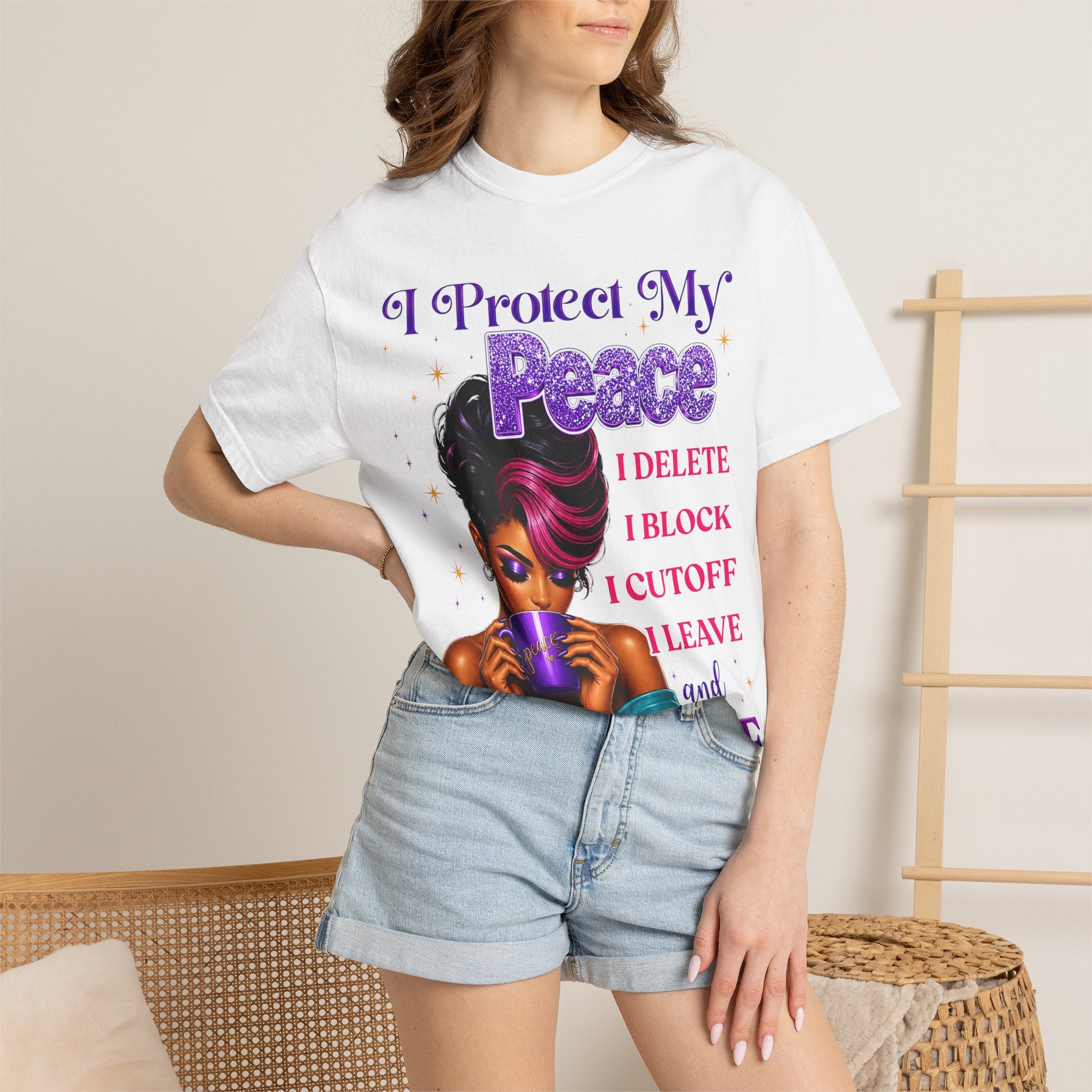 I Protect My Peace T-Shirt — Bold Self-Care Graphic Tee