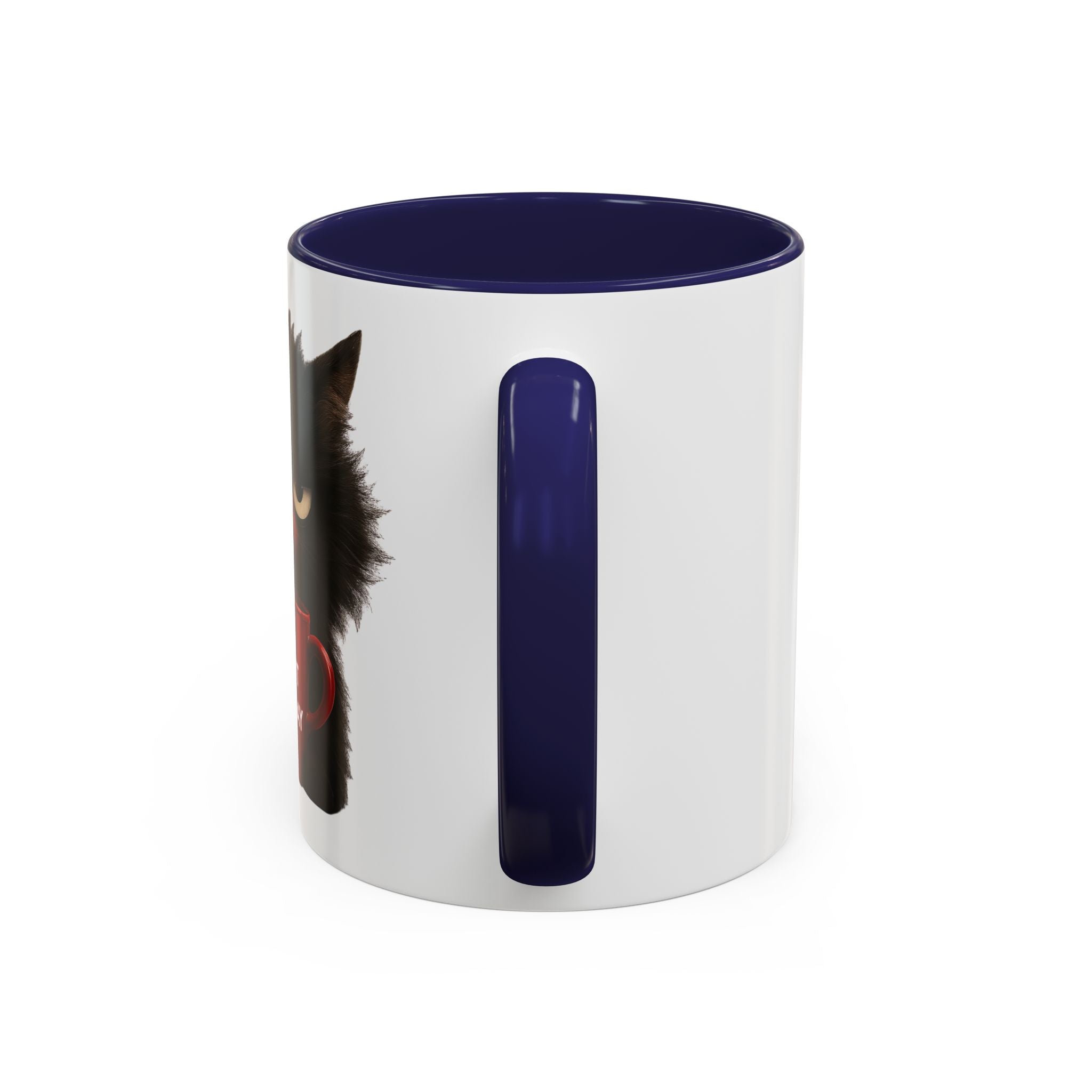 Black Cat Coffee Mug — Cute Kitty Accent Mug (11/15 oz)