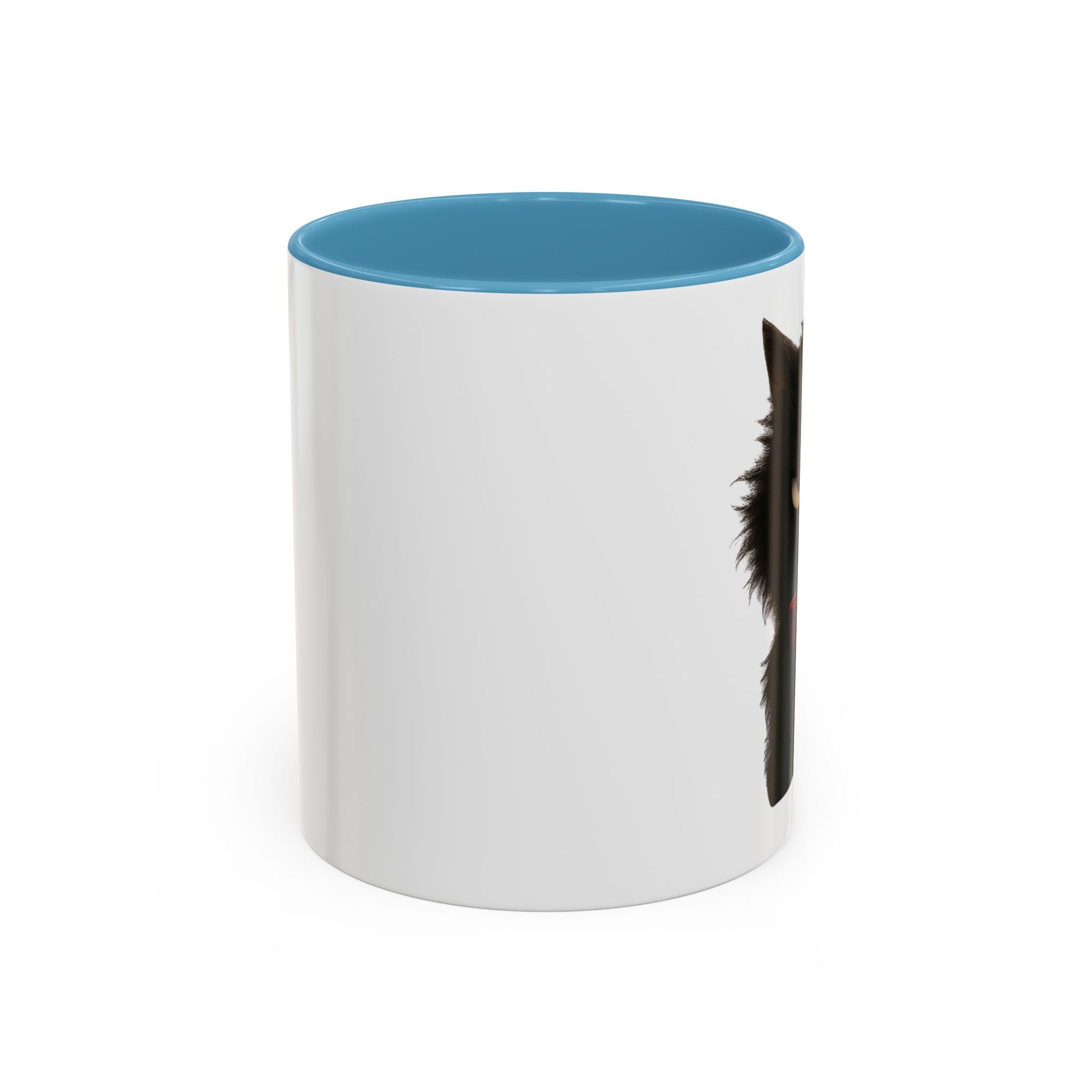 Black Cat Coffee Mug — Cute Kitty Accent Mug (11/15 oz)