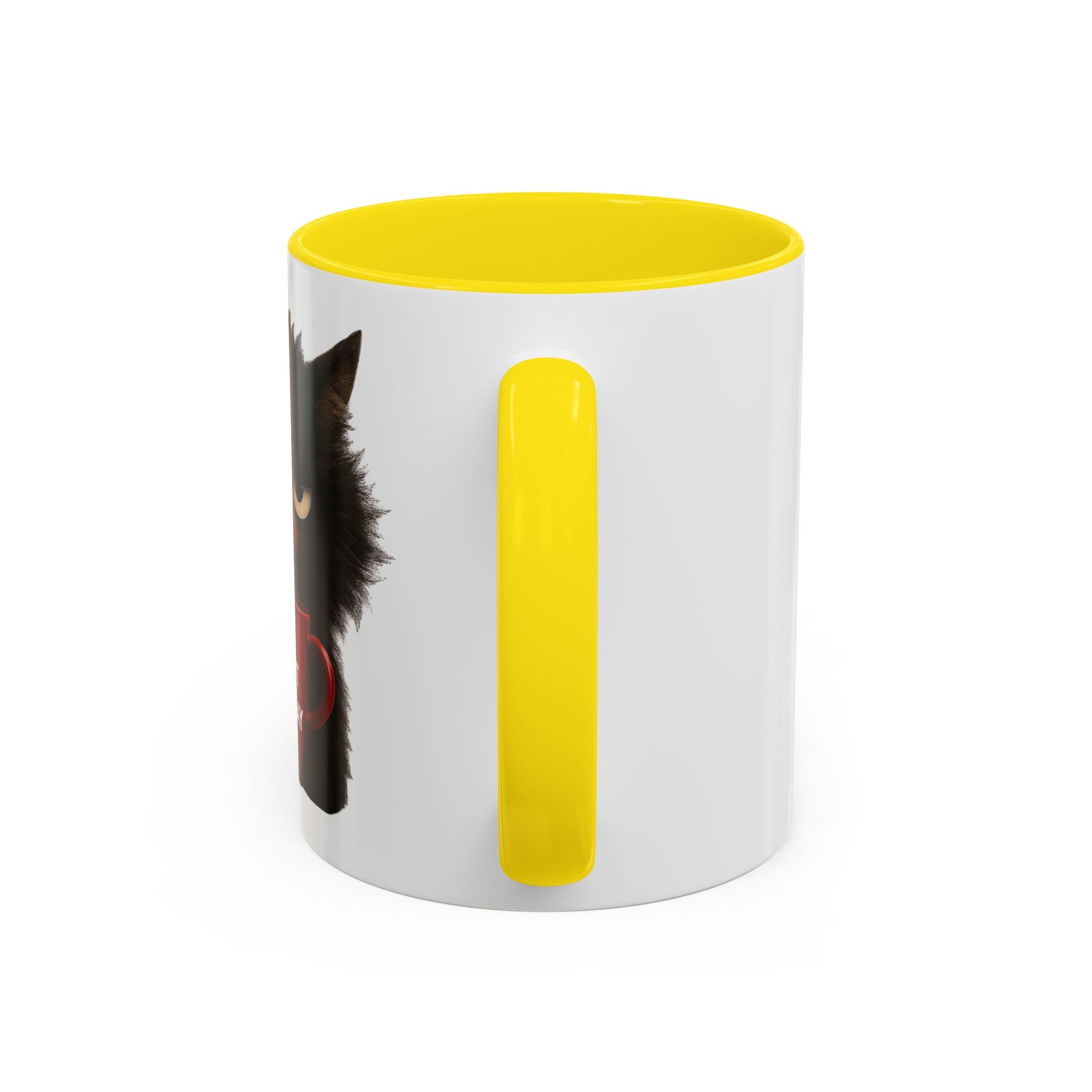 Black Cat Coffee Mug — Cute Kitty Accent Mug (11/15 oz)