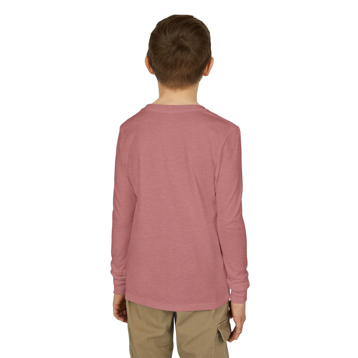Youth Long Sleeve Tee — "Spooky & Fabulous" Halloween Cat Pumpkin Design