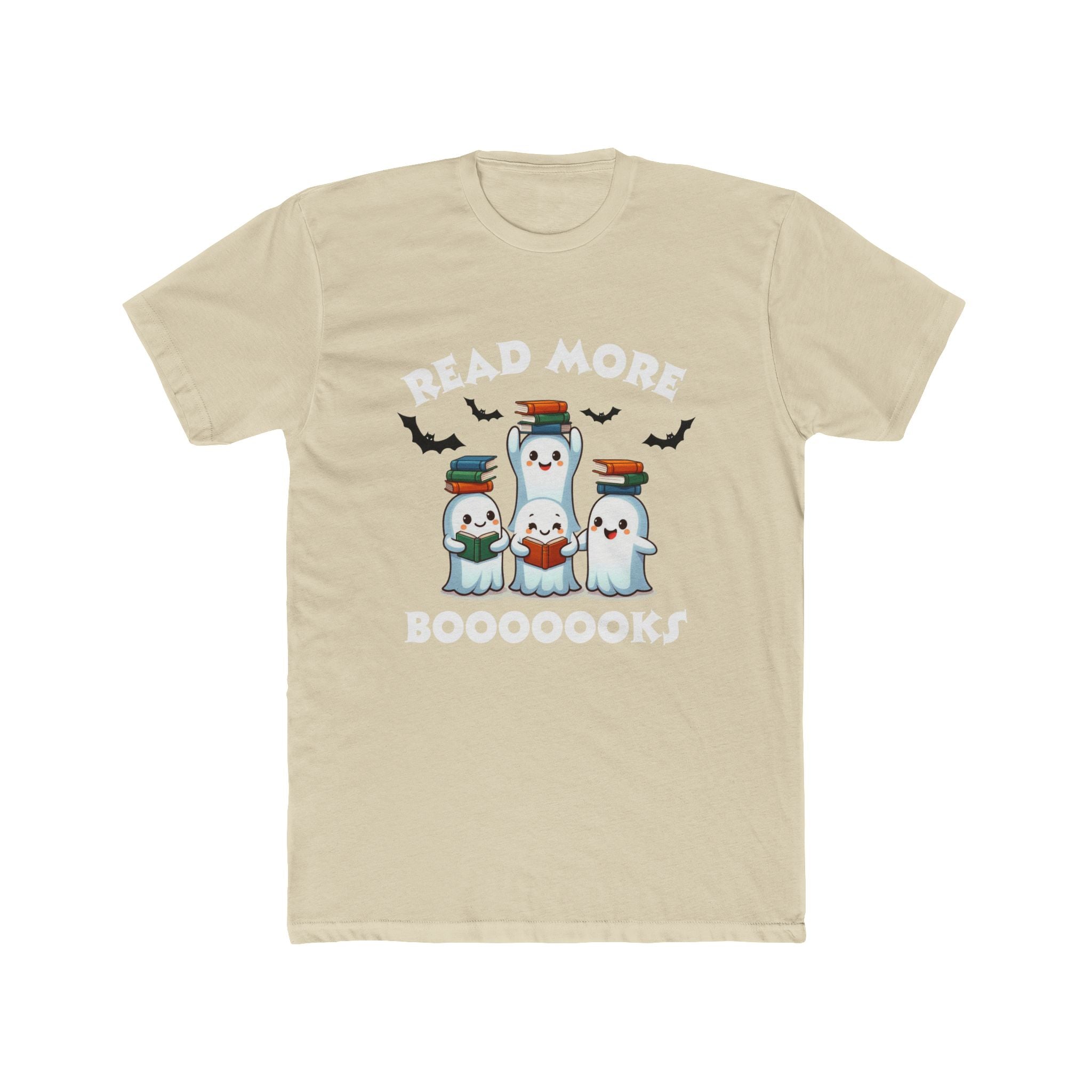 Ghost Family Halloween T‑Shirt — Cute Stacked Ghosts with Bats