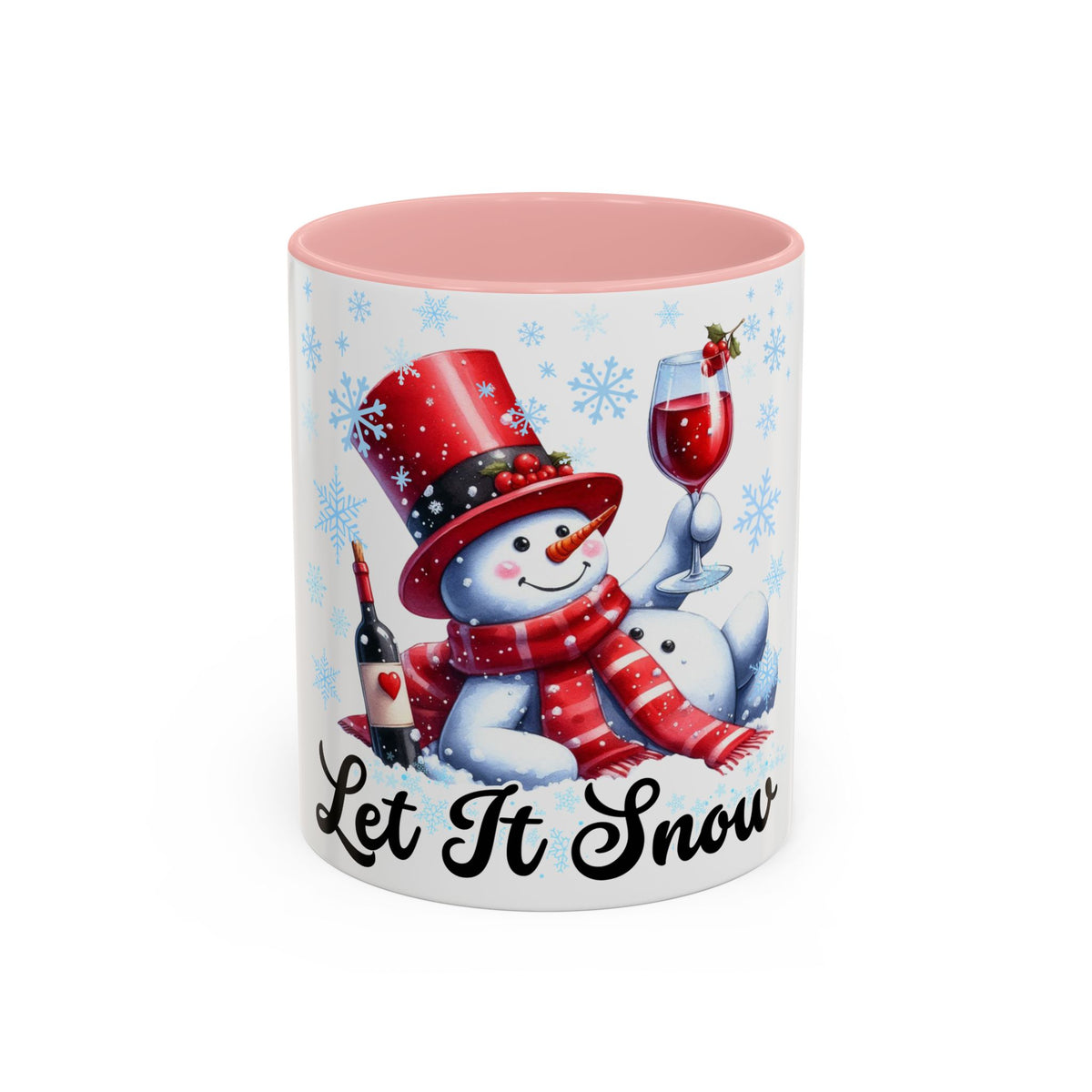 Let It Snow Snowman Holiday Coffee Mug — Festive 11/15oz Accent Mug