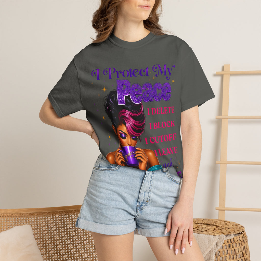 I Protect My Peace T-Shirt — Bold Self-Care Graphic Tee