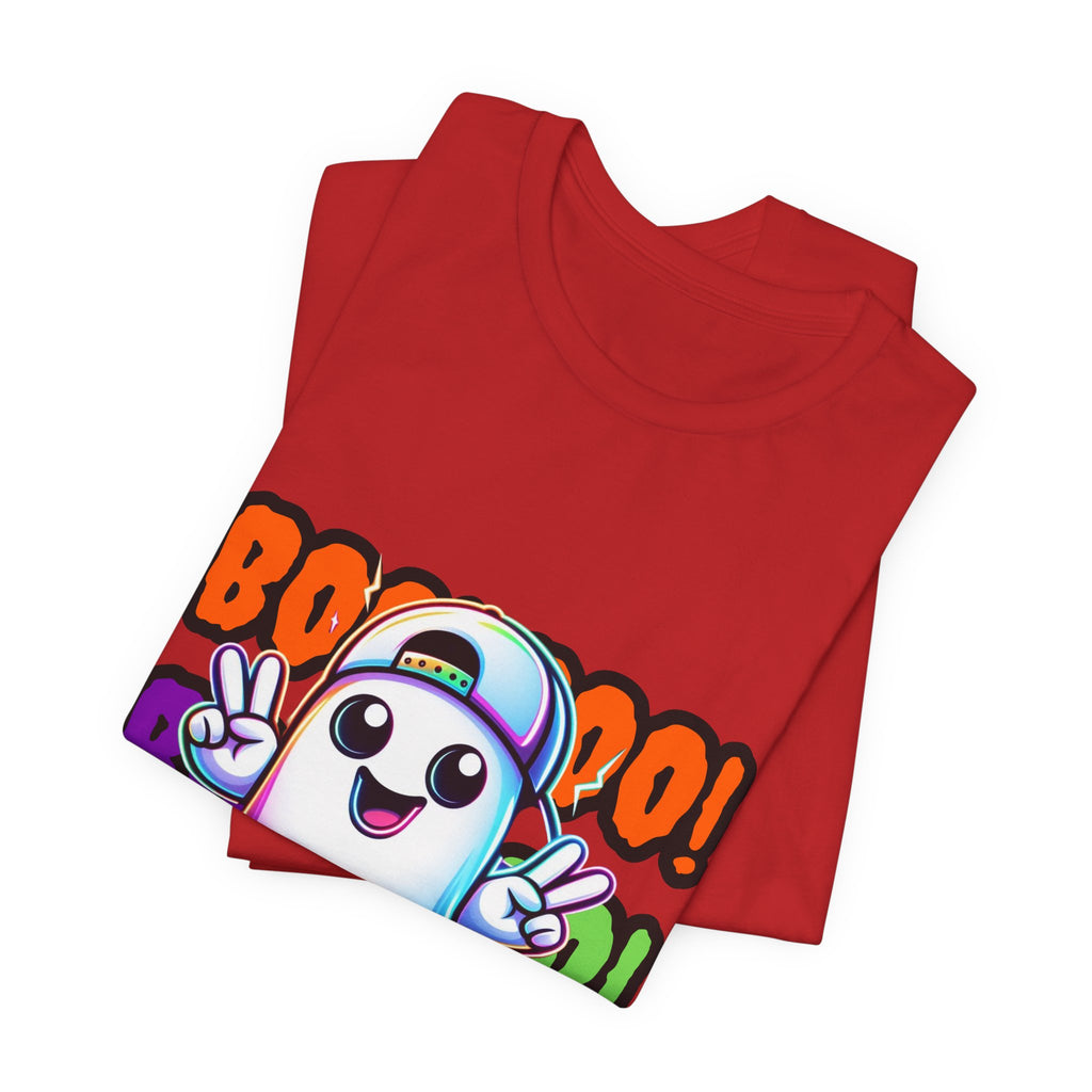 Ghost Graphic Tee — "Boo! Boo! Boo!" Cute Halloween Shirt