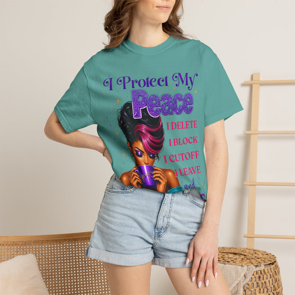 I Protect My Peace T-Shirt — Bold Self-Care Graphic Tee