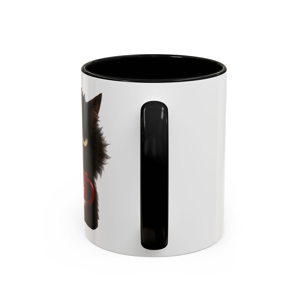 Black Cat Coffee Mug — Cute Kitty Accent Mug (11/15 oz)