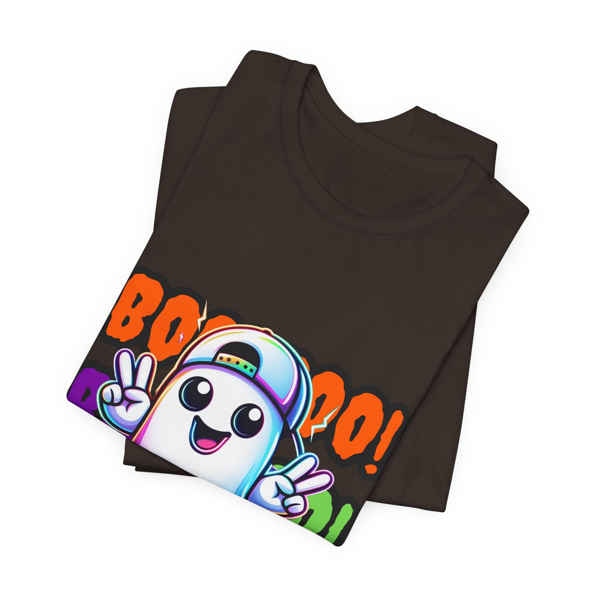 Ghost Graphic Tee — "Boo! Boo! Boo!" Cute Halloween Shirt