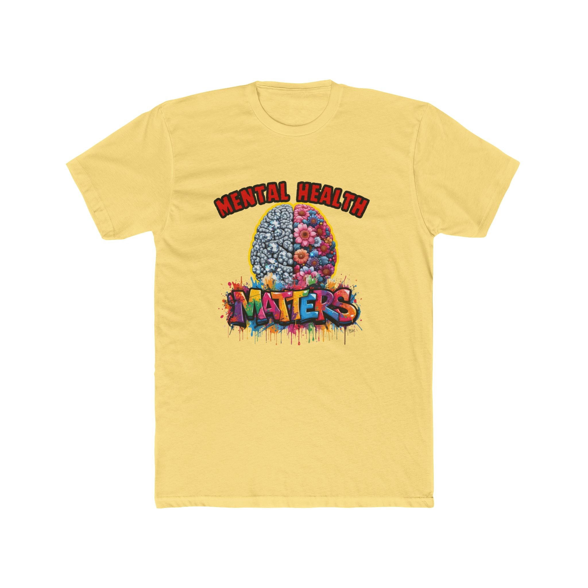 Mental Health Matters T-Shirt — Colorful Brain Awareness Tee