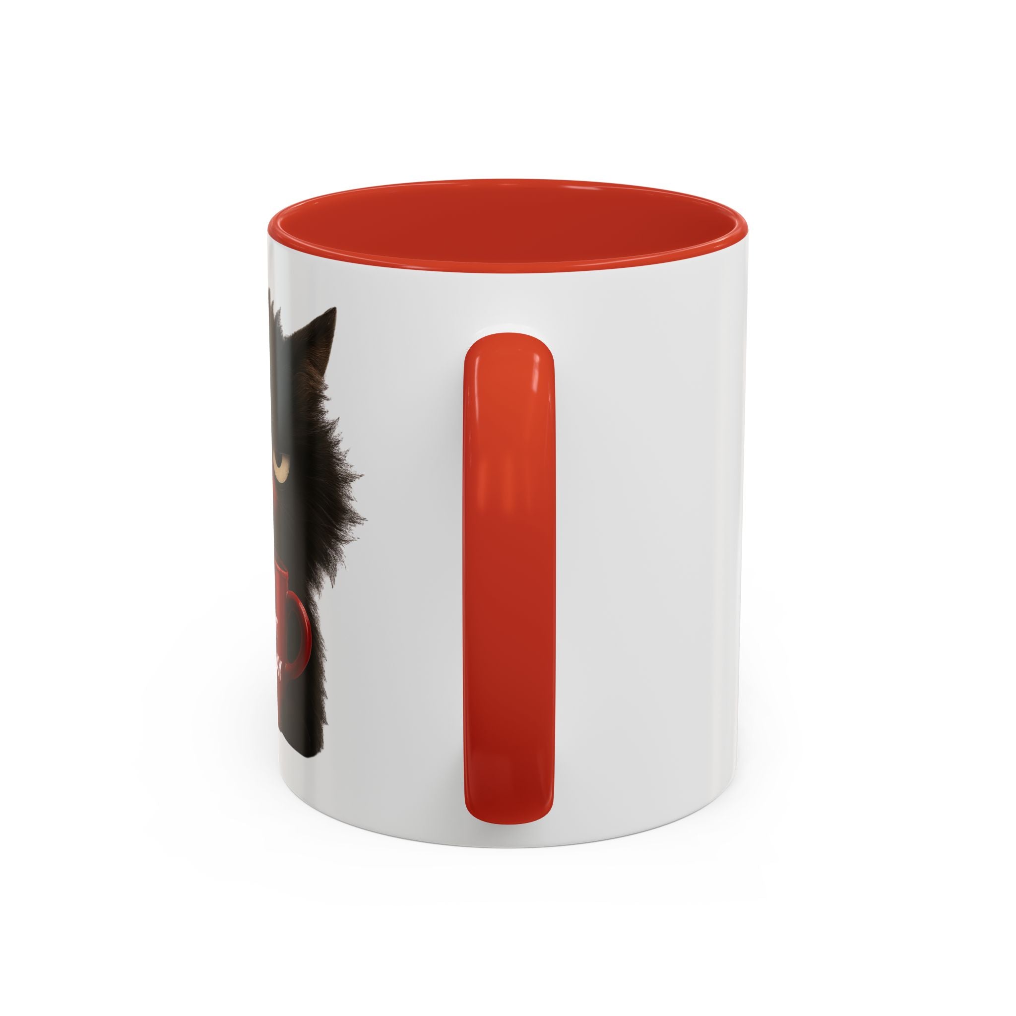 Black Cat Coffee Mug — Cute Kitty Accent Mug (11/15 oz)