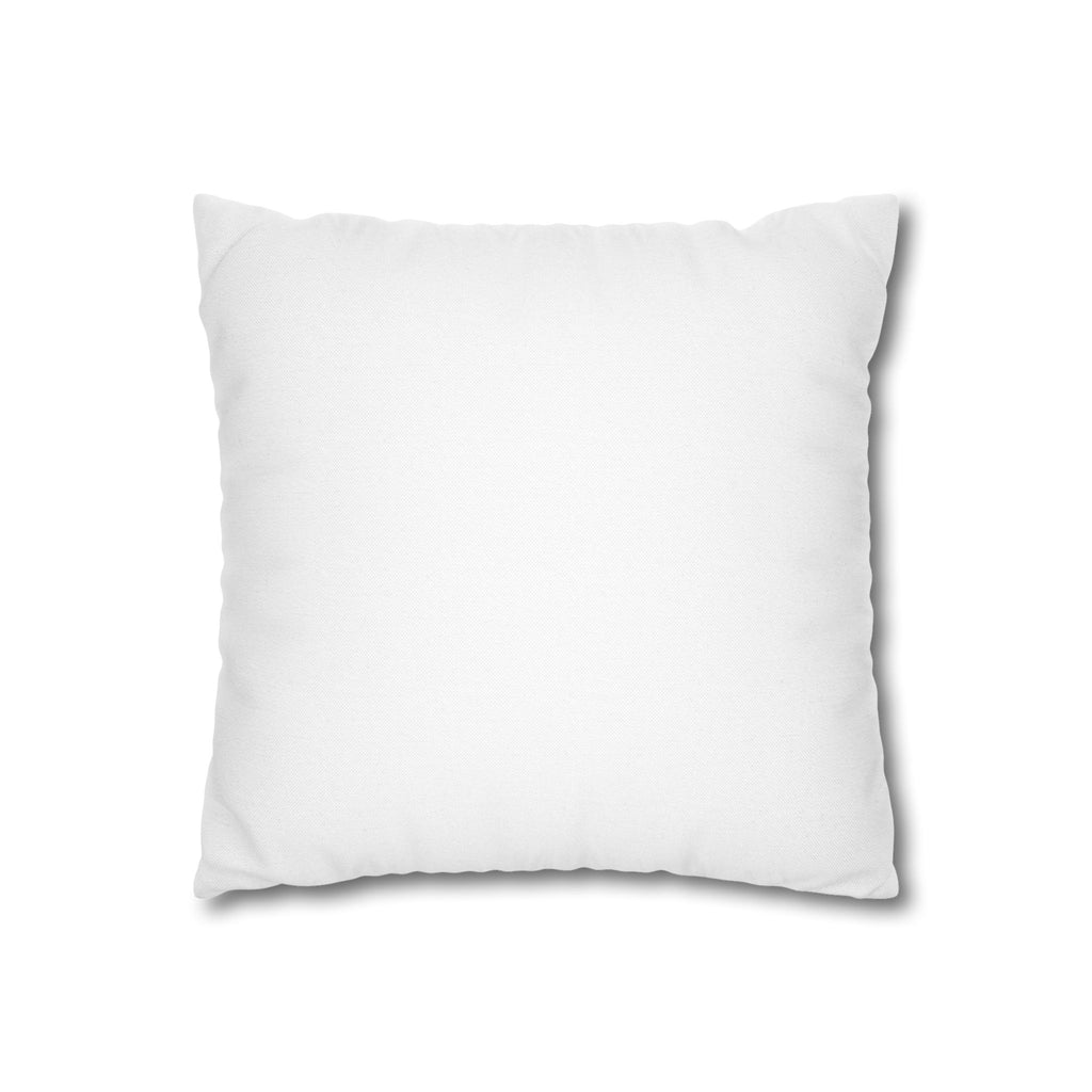 Spun Polyester Square Pillowcase — Soft White Decorative Throw Pillow Cover
