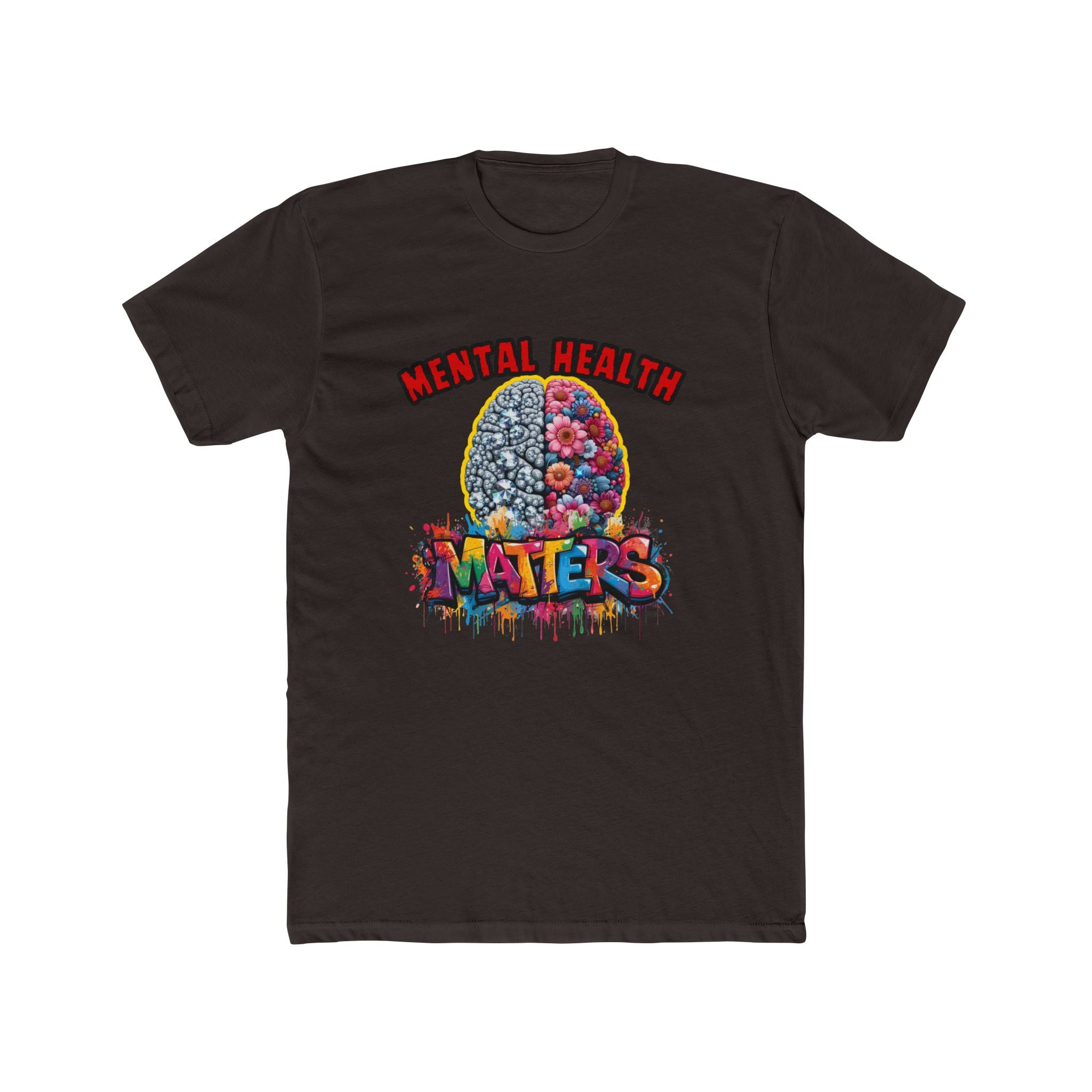 Mental Health Matters T-Shirt — Colorful Brain Awareness Tee
