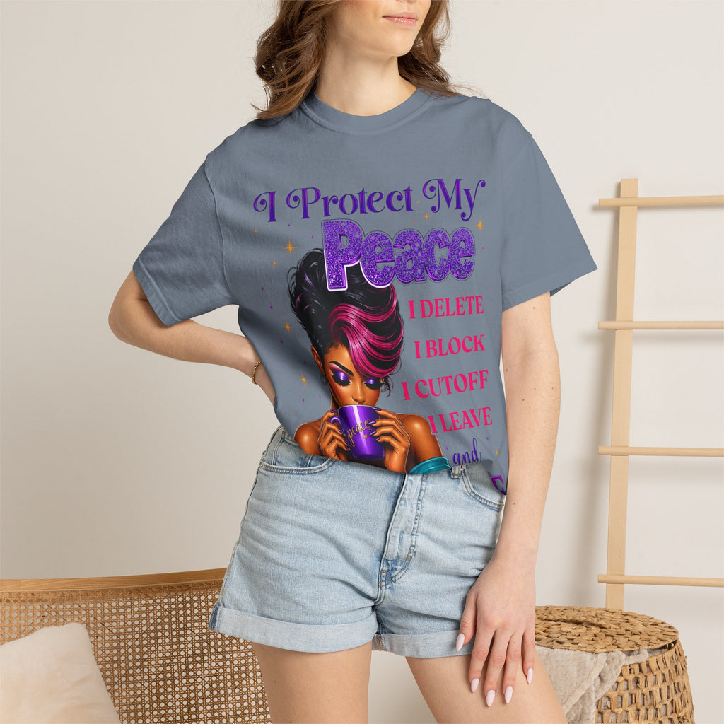 I Protect My Peace T-Shirt — Bold Self-Care Graphic Tee