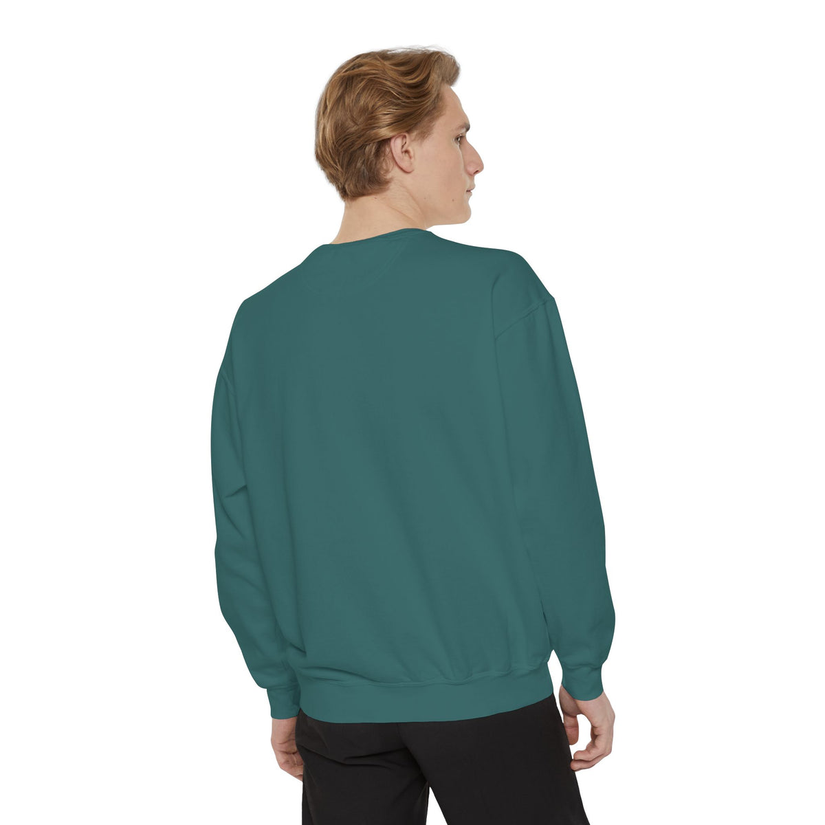 Holiday Hot Cocoa Sweatshirt — Festive Candy Cane Latte Design