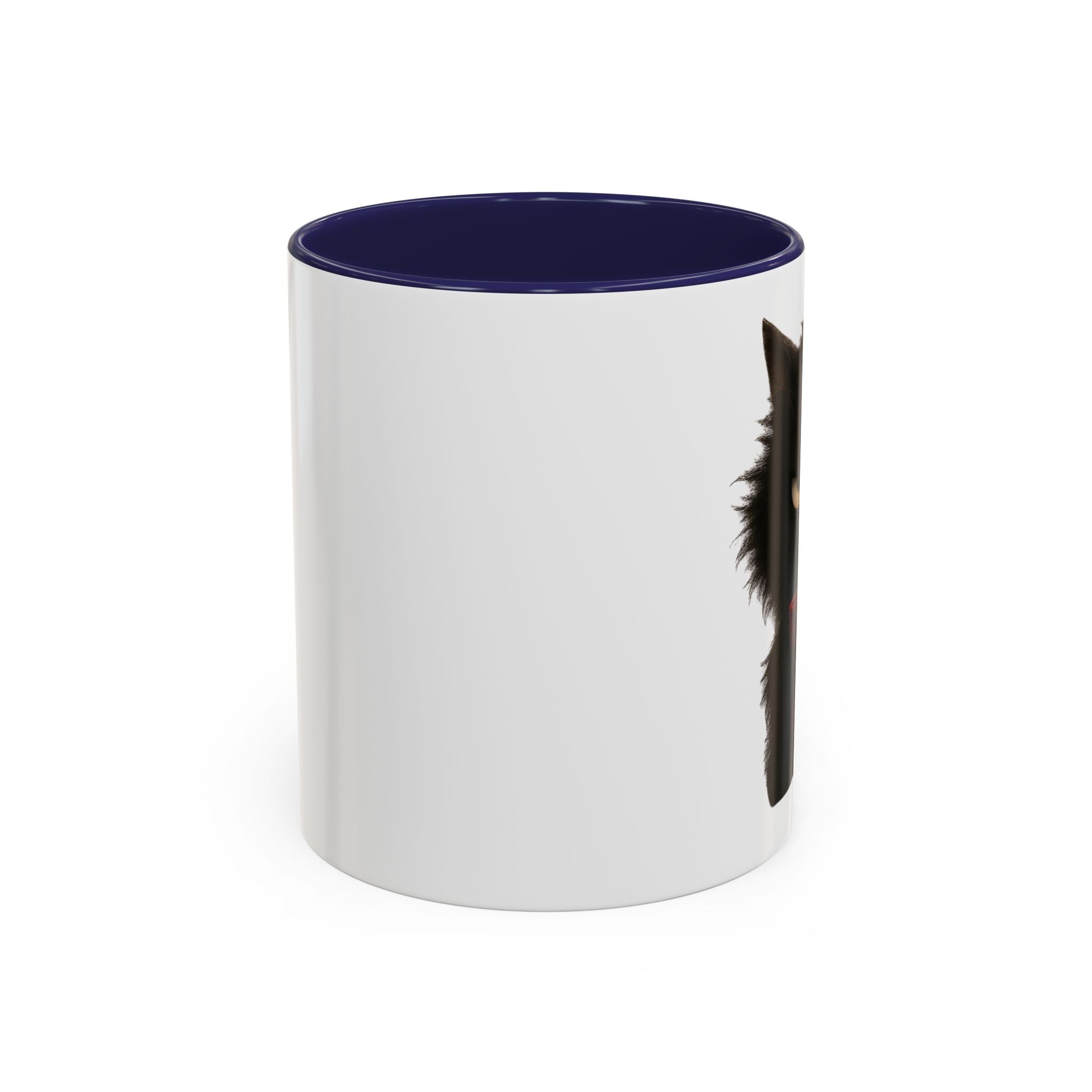 Black Cat Coffee Mug — Cute Kitty Accent Mug (11/15 oz)