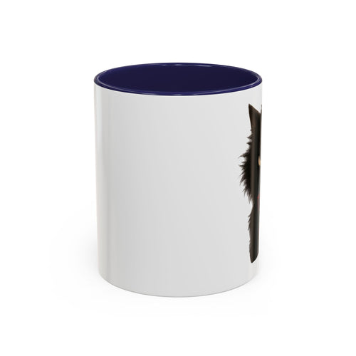 Black Cat Coffee Mug — Cute Kitty Accent Mug (11/15 oz)