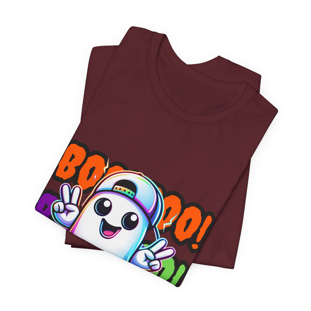 Ghost Graphic Tee — "Boo! Boo! Boo!" Cute Halloween Shirt