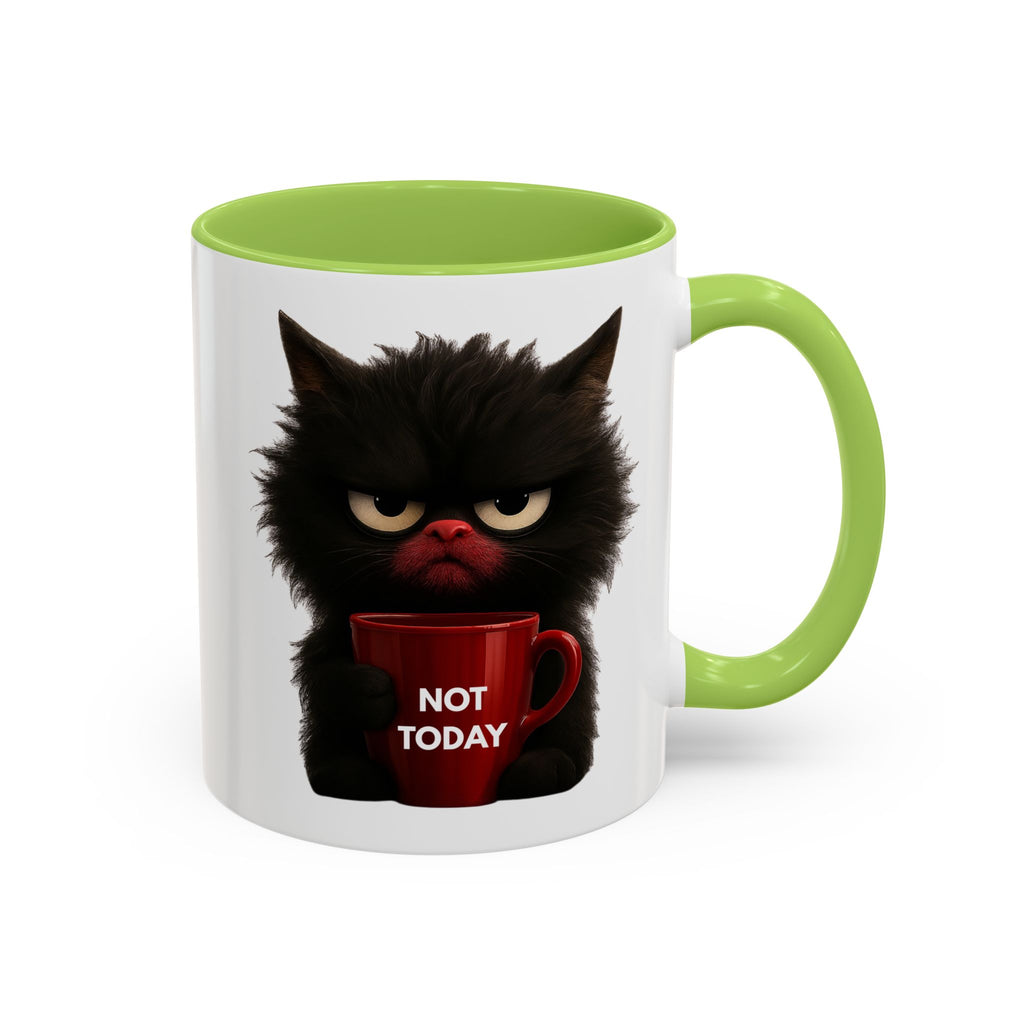 Black Cat Coffee Mug — Cute Kitty Accent Mug (11/15 oz)