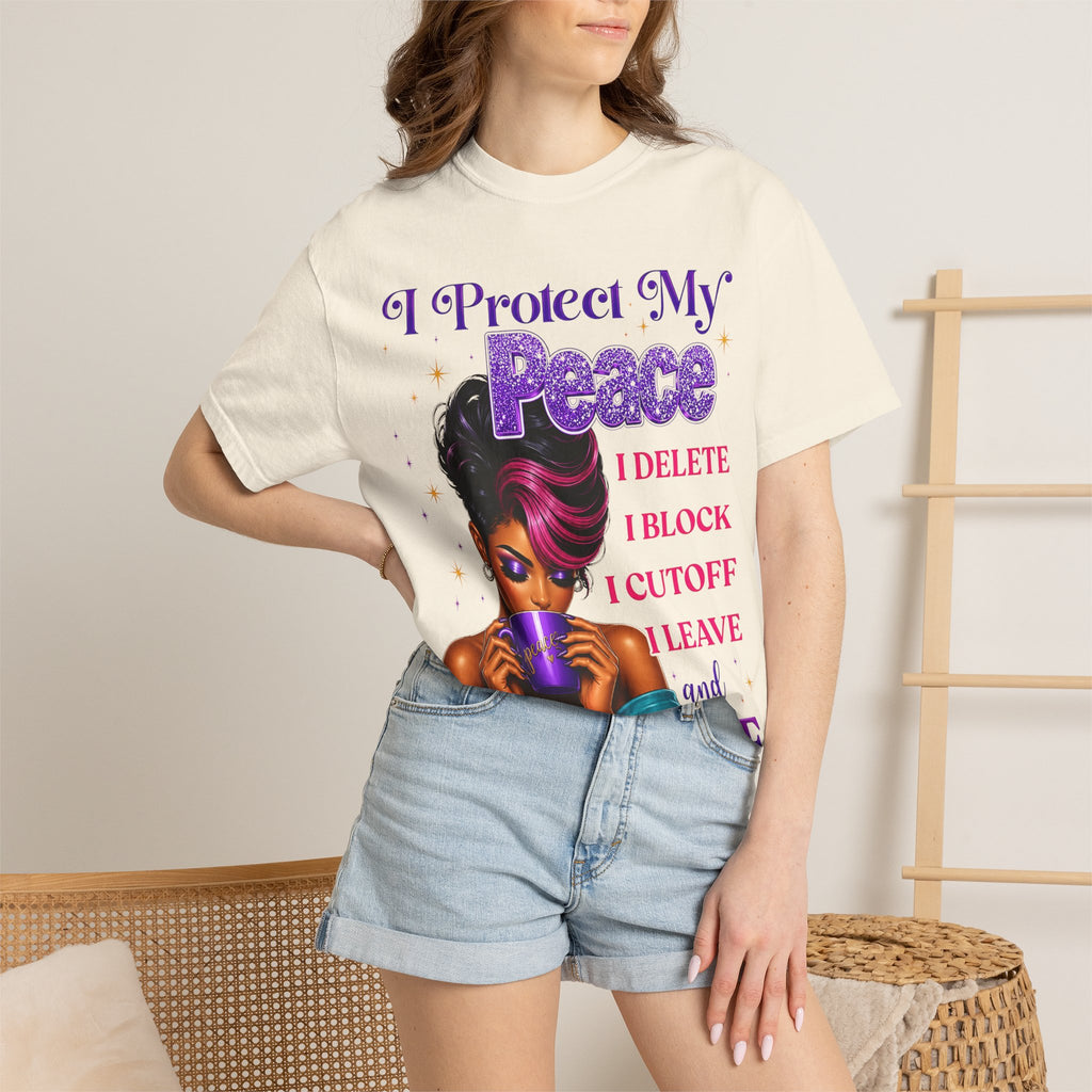 I Protect My Peace T-Shirt — Bold Self-Care Graphic Tee