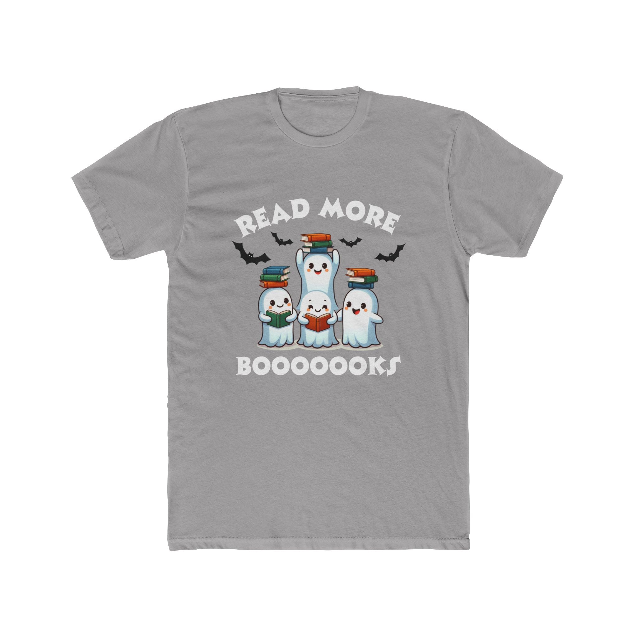 Ghost Family Halloween T‑Shirt — Cute Stacked Ghosts with Bats