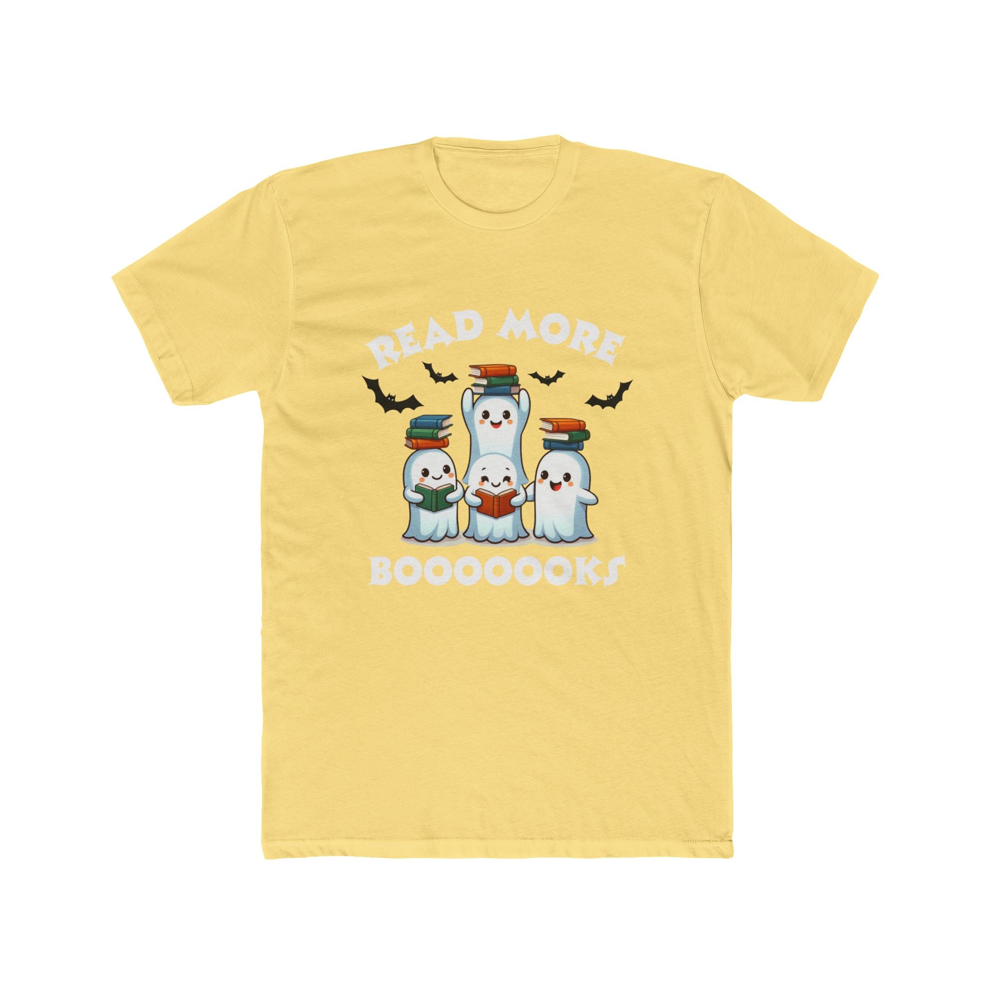 Ghost Family Halloween T‑Shirt — Cute Stacked Ghosts with Bats
